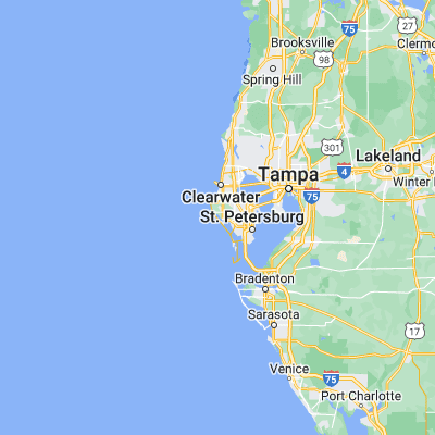 Map showing location of North Redington Beach (27.816140, -82.820660)
