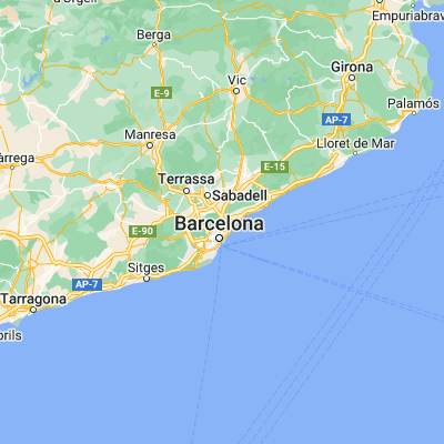 Map showing location of Nou Barris (41.441630, 2.177270)