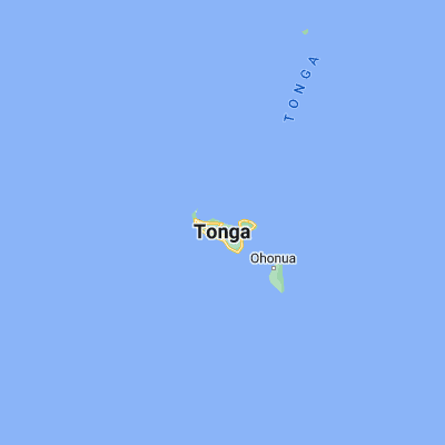 Map showing location of Nuku‘alofa (-21.133330, -175.200000)