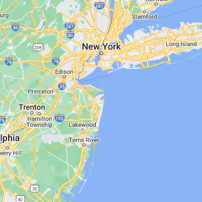 Map showing location of Oceanport (40.318170, -74.015140)