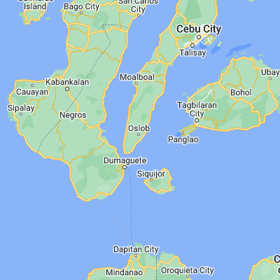 Map showing location of Oslob (9.521100, 123.431500)