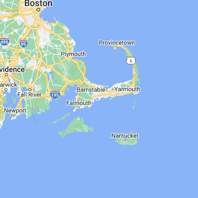 Map showing location of Osterville (41.628440, -70.386970)