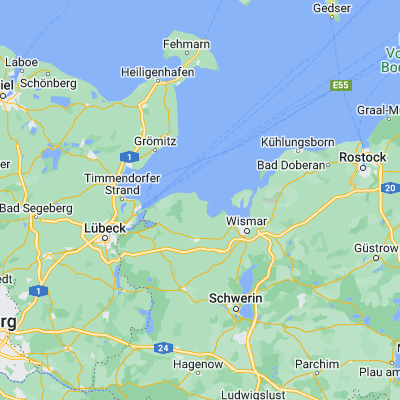 Map showing location of Ostseebad Boltenhagen (53.987790, 11.201930)