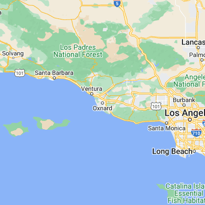 Map showing location of Oxnard (34.197500, -119.177050)