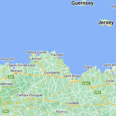 Map showing location of Paimpol (48.778410, -3.043750)