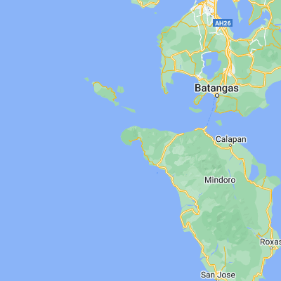 Map showing location of Paluan (13.416000, 120.462300)