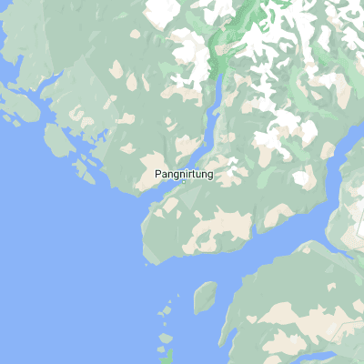 Map showing location of Pangnirtung (66.145110, -65.712520)
