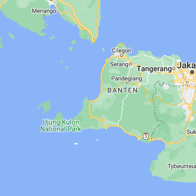 Map showing location of Panimbang (-6.494300, 105.796100)