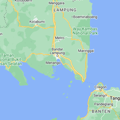 Map showing location of Panjang (-5.475900, 105.319820)