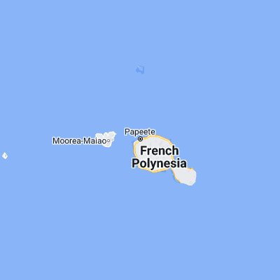 Map showing location of Papeete (-17.533330, -149.566670)