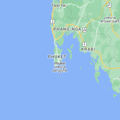 Map showing location of Phuket (7.890590, 98.398100)