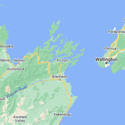 Map showing location of Picton (-41.288270, 174.010180)