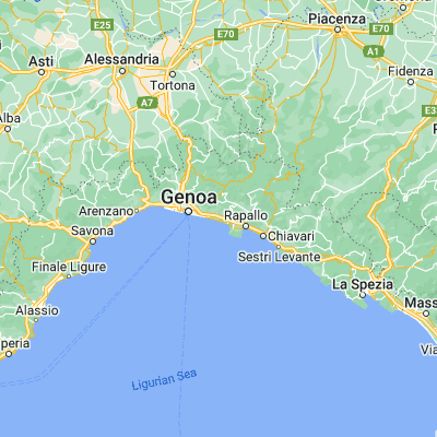 Map showing location of Pieve Ligure (44.374940, 9.094100)