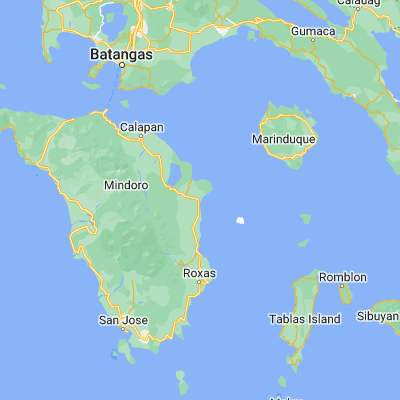 Map showing location of Pinamalayan (13.035700, 121.488420)
