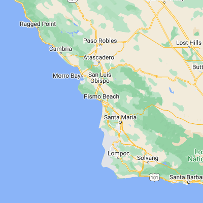 Map showing location of Pismo Beach (35.142750, -120.641280)