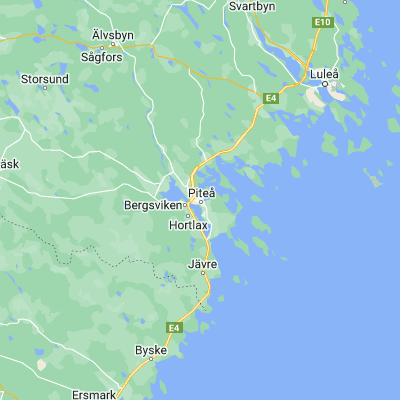 Map showing location of Piteå (65.317170, 21.479440)