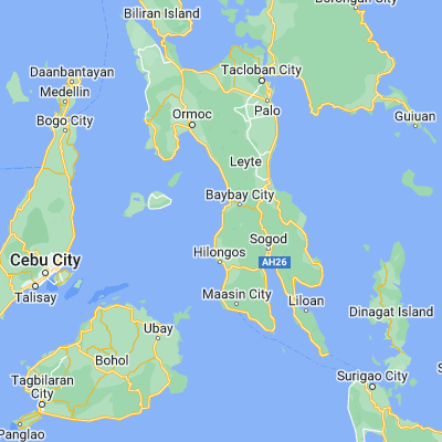 Map showing location of Plaridel (10.566700, 124.764500)
