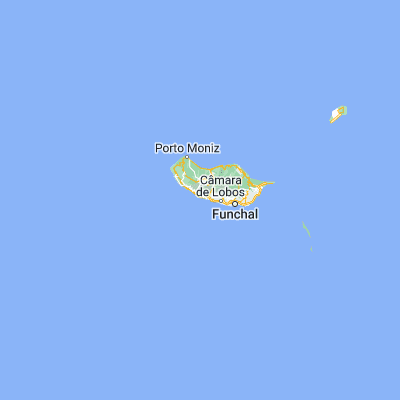 Map showing location of Ponta do Sol (32.666670, -17.100000)