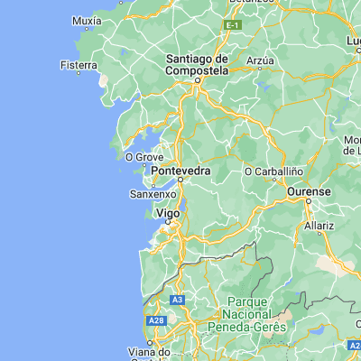 Map showing location of Pontevedra (42.431000, -8.644350)