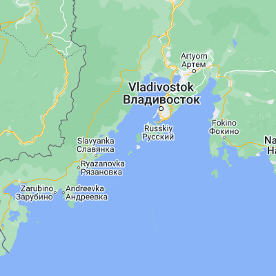 Map showing location of Popova (42.960960, 131.724940)