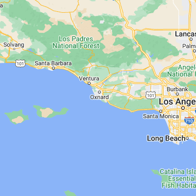 Map showing location of Port Hueneme (34.147780, -119.195110)