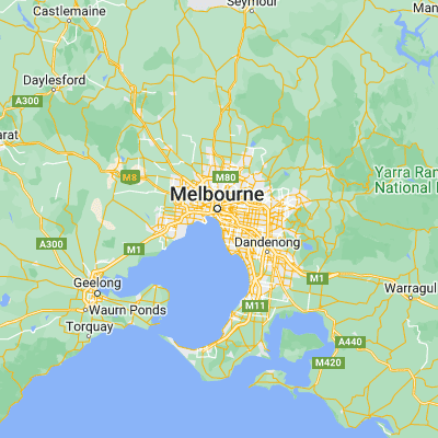 Map showing location of Port Phillip (-37.851590, 144.969920)