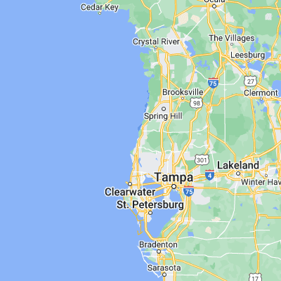 Map showing location of Port Richey (28.271680, -82.719550)
