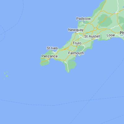 Map showing location of Porthleven (50.086180, -5.315010)