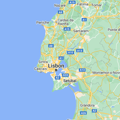Map showing location of Póvoa de Santa Iria (38.861010, -9.064530)
