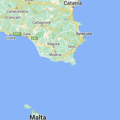 Map showing location of Pozzallo (36.730540, 14.849890)