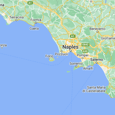 Map showing location of Procida (40.756910, 14.014430)