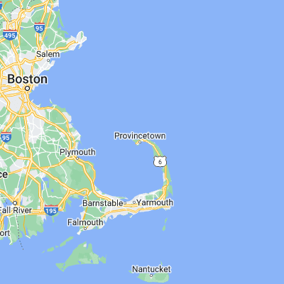 Map showing location of Provincetown (42.058440, -70.178640)