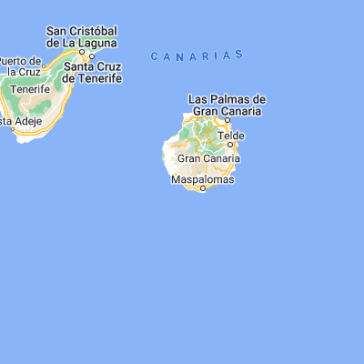 Map showing location of Puerto Rico de Gran Canaria (27.789430, -15.710450)