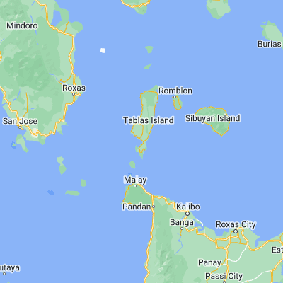 Map showing location of Punta (12.244100, 122.009700)