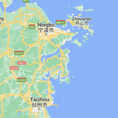 Map showing location of Qiangtou (29.463890, 121.780560)