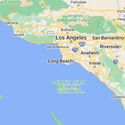 Map showing location of Rancho Palos Verdes (33.744460, -118.387020)