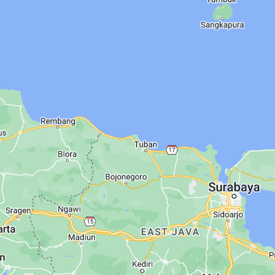 Map showing location of Rawasan (-6.796900, 111.978000)