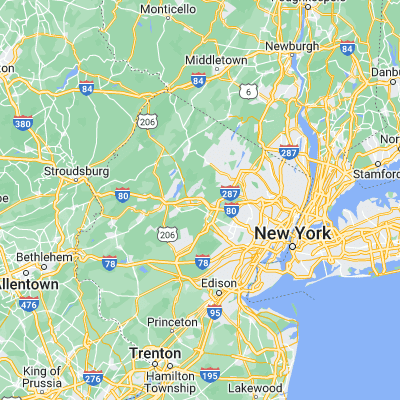 Map showing location of Rockaway (40.901210, -74.514320)