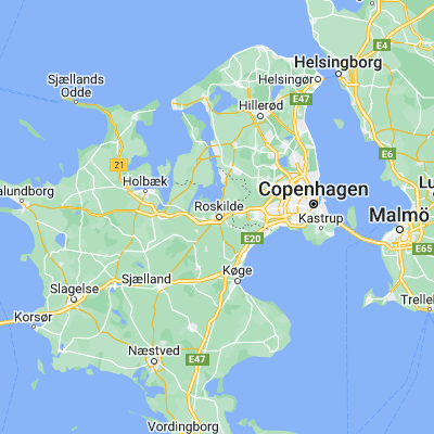 Map showing location of Roskilde (55.641520, 12.080350)