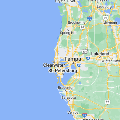 Map showing location of Safety Harbor (27.990850, -82.693160)