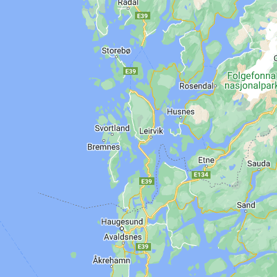 Map showing location of Sagvåg (59.778610, 5.396110)