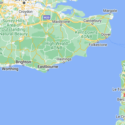 Map showing location of Saint Leonards-on-Sea (50.855650, 0.545200)