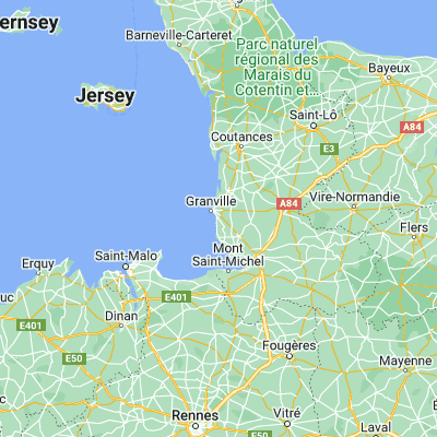 Map showing location of Saint-Pair-sur-Mer (48.814550, -1.567610)