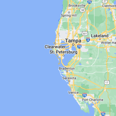 Map showing location of Saint Pete Beach (27.725310, -82.741210)