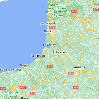 Map showing location of Saint-Valery-sur-Somme (50.183330, 1.633330)