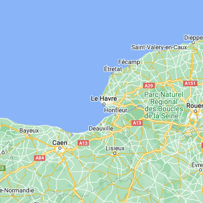 Map showing location of Sainte-Adresse (49.508900, 0.084460)