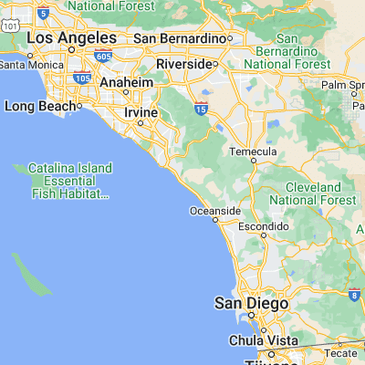 Map showing location of San Onofre (33.381140, -117.573100)