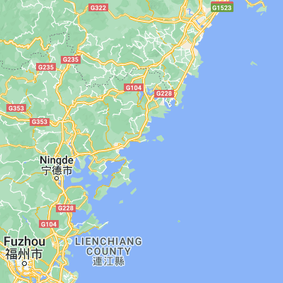 Map showing location of Sansha (26.924200, 120.208770)