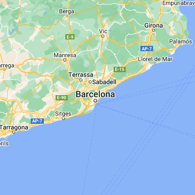 Map showing location of Sant Martí (41.418140, 2.199330)