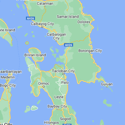 Map showing location of Santa Rita (11.450200, 124.942500)
